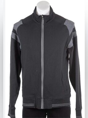 Lululemon Varsity Track Men’s jacket,long sleeve,full zip,charcoal,stretch.Sz XL